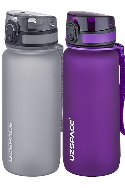 Uzspace 2-Piece Tritan Flask Set 650 Ml 14 Different Color Options Fiftyfifty