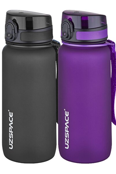 Uzspace 2-Piece Tritan Flask Set 650 Ml 14 Different Color Options Fiftyfifty