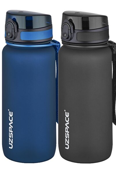 Uzspace 2-Piece Tritan Flask Set 650 Ml 14 Different Color Options Fiftyfifty