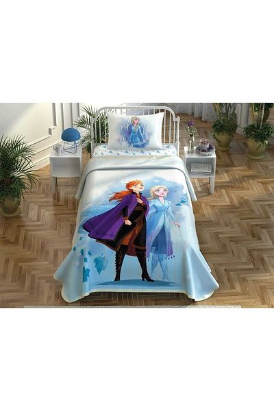 Taç Frozen 2 Sisters Single Duvet Set Fitted Bed Sheet 120x200cm