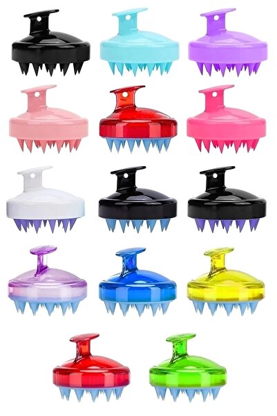 white eyess Perie de îngrijire, pieptene pentru șampon care masajează scalpul...