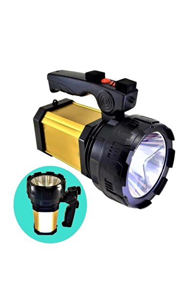 Janva Yp-8100l Prejektör 25w Led Şarjlı El Feneri Sos Ve Uzun Menzil Powerban...