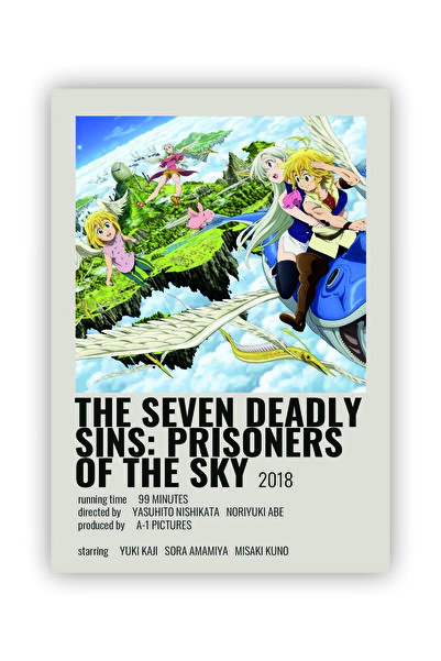 fırsatlar diyarı The Seven Deadly Sins: Prisoners Of The Sky Anime Info Card ...