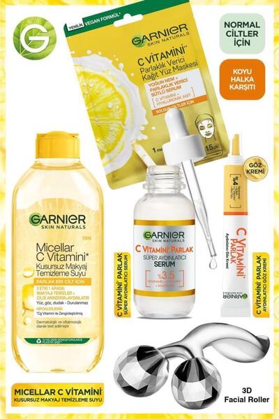 Garnier C Vitamini Süper Aydınlatıcı Yoğun Nemlendirici Koyu Halka Karşıtı Arındırıcı Temizleyici Ci
