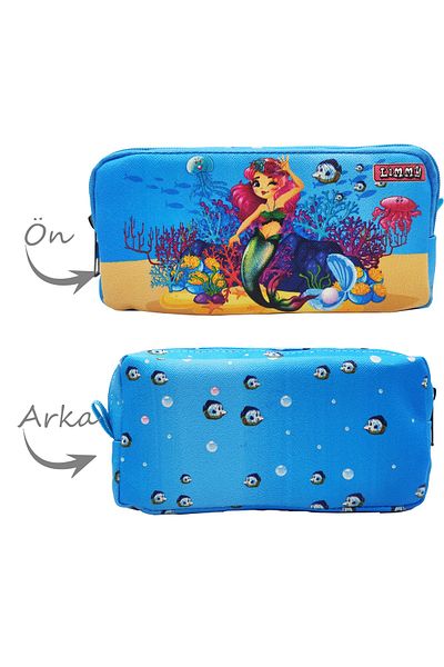 Limmy Μολυβοθήκη Mermaid Pen Case Vegan Δερμάτινη θήκη για στυλό δύο θέσεων