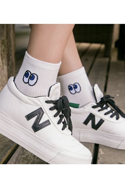 footmania Σετ κάλτσες 5" Ζευγάρι Γυναικείες Half Conch Confused Eyes