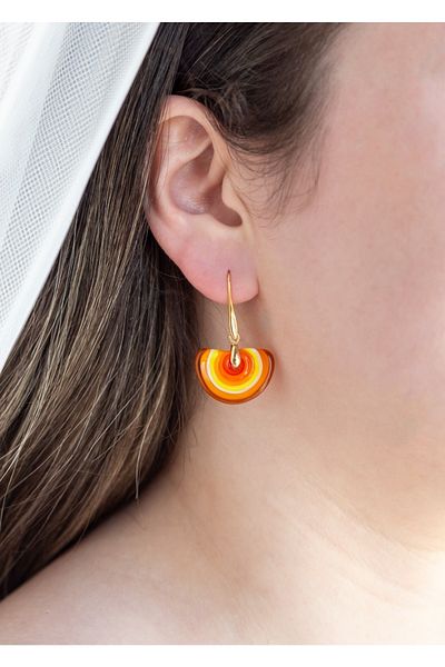 CHARMLUCKY Murano Sun Earrings - Stylish and Useful