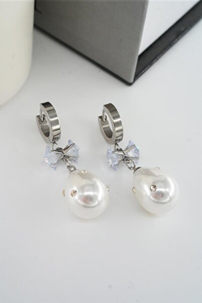 By Zeyna Aksesuar طقم أقراط نسائي من الفولاذ المقاوم للصدأ 316l مصنوع من حجر ...