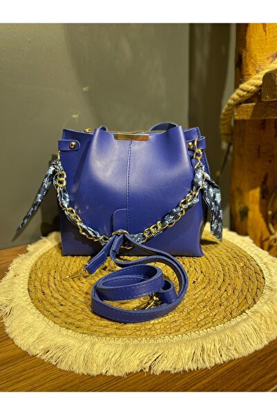 ACAR BAG М'яка шкіряна жіноча сумка з аксесуарами для шарфа-ланцюжка 3 відділення для руки, руки та плеча