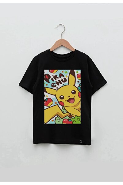 Darkiakids تي شيرت للأطفال مطبوع بتصميم بوكيمون بيكاتشو للجنسين