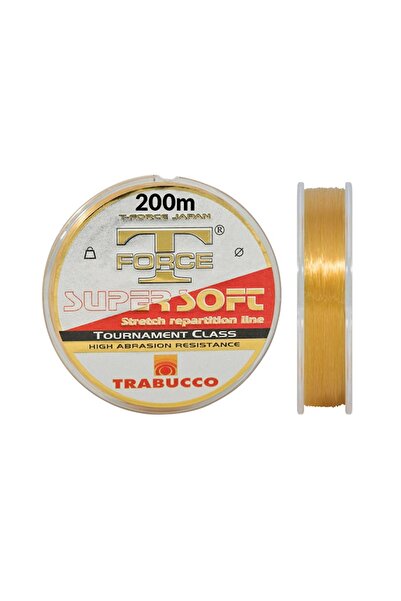 TRABUCCO خط صيد شفاف فائق النعومة بطول 200 متر من T-force Tournament