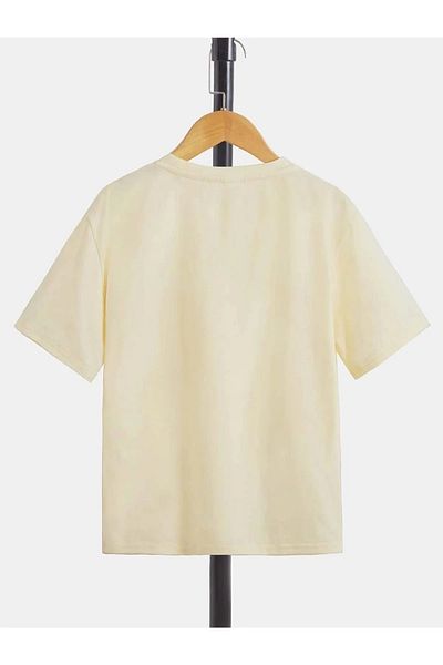 Machetta Πρόκληση Plus Size T-shirt Nice Try Astronaut Printed Oversize Crew Neck