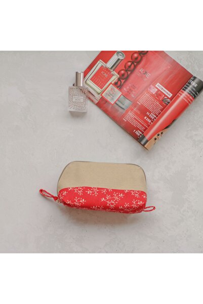 wolo - Oval-Leaf Patterned 100% Cotton Mini Bag (Pencil Holder / Wallet / Makeup Bag)