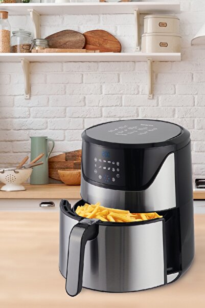 KUMTEL Inox Digital Fastfryer Yağsız Fritöz Airfryer