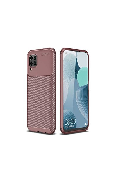 ZM STORE Huawei P40 Lite Kılıf Karbon Tasarımlı Harika Kesim Negro Kapak