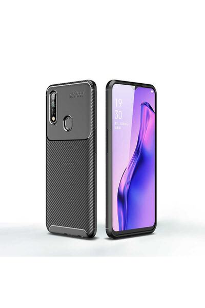 ZM STORE Oppo A31 Kılıf Karbon Tasarımlı Harika Kesim Negro Kapak