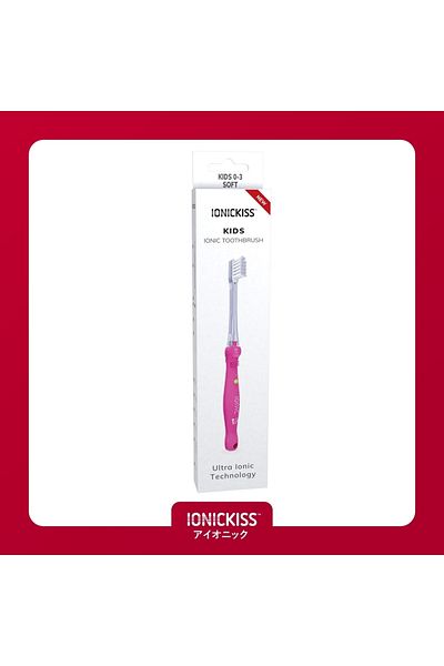 IONICKISS Ionic Toothbrush for Kids 0-3 Years - Pink
