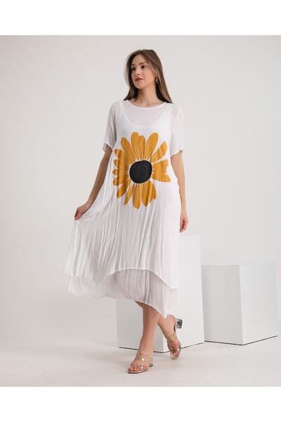 ZTO Women's Daisy Short Sleeve Lined Dress