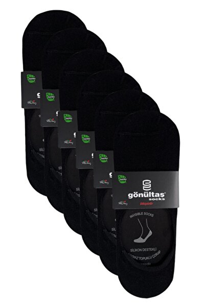 Gönültaş Безшевни мъжки бамбукови балерини със силиконова подплата в черно