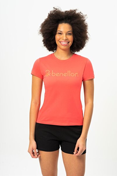 United Colors of Benetton Tricou pentru femei Benetton Bnt-w20423-23y - Cusăt...