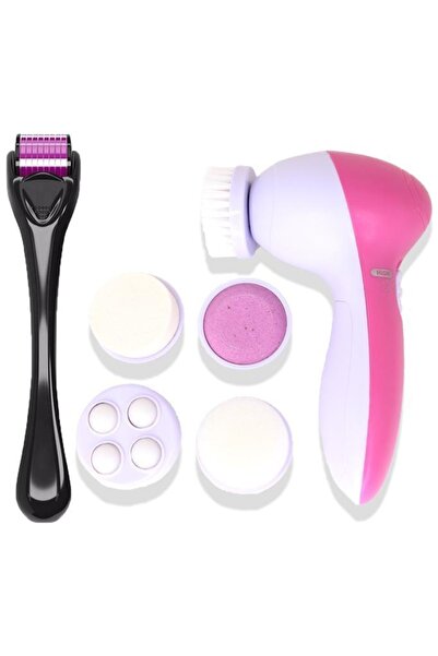 MUJGAN 2'li Cilt Bakım Seti Dermaroller 0.5 Mm + 5 Başlıklı Titreşimli Cilt T...