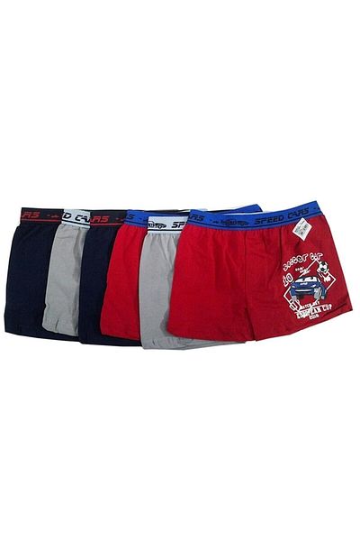 Koza Slip boxer imprimat cu modele colorate pentru băieți, pachet de 6