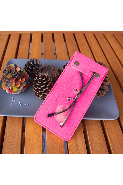 garaccu Bellalithe Double Click Special Design Glasses Case Pink