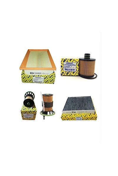 Genel Markalar Fiat Egea 1.6 D Multijet Euro 6 Filtre Bakım Seti 2016-sonrası 120 Bg Krbn 4lü P357536s810