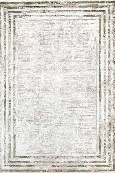 Bahariye Halı Ezgi B078 R Gri - Yeşil Beyaz El Dugumlu