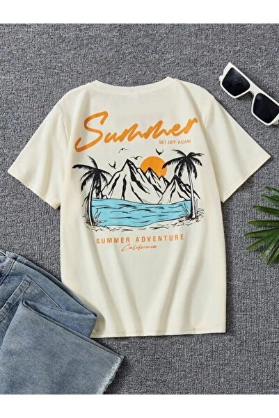 Keywest Tricou pentru copii, Summer Adventure, oversize, cu decolteu, pentru ...