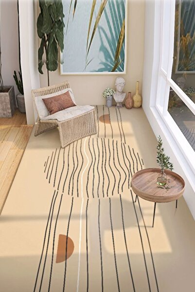 Decomia Home Covor digital anti-alunecare, rezistent la pete, lavabil, covor nordic pentru sufragerie, covor pentru bucătărie, covor pentru balcon, covor pentru căi