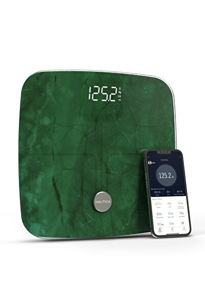 Nautica Marble Collection Plus Vücut Analizli Akıllı Bluetooth Tartı Baskül Y...