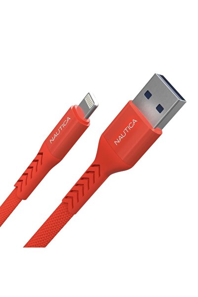 Nautica C40 Lightning To Usb-a 12w Hızlı Şarj Ve Data Kablosu 1.2m Kırmızı