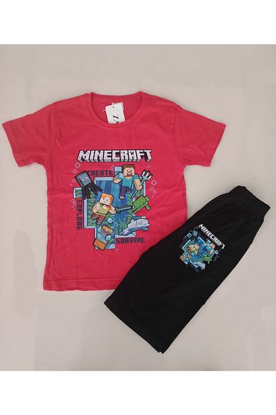 MINECRAFT بدلة الصبي الأحمر