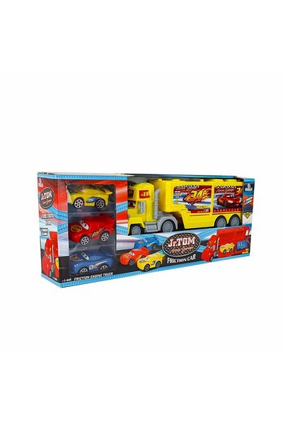 Can Ali Toys Jr Tom Carrier Truck أصفر