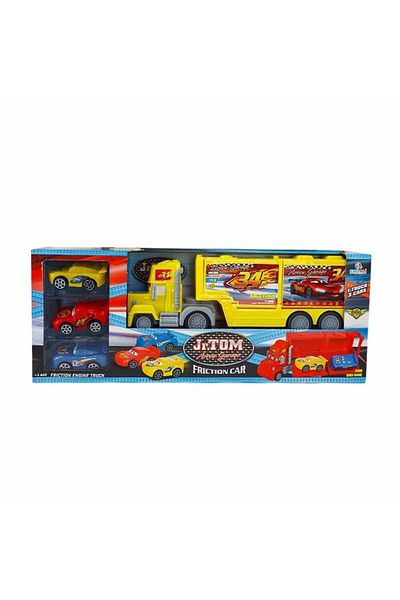 Can Ali Toys Jr Tom Carrier Truck أصفر
