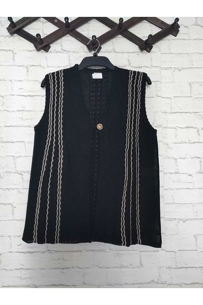 anne moda ankara Vestă de tricotaj subțire din oțel, fără buzunar, strălucitoare, cu un singur buton de vară, de înaltă calitate, fără distorsiuni