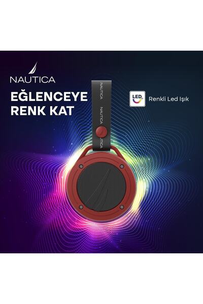 Nautica S20 Taşınabilir Bluetooth Speaker Hoparlör Ses Bombası 400mah Kırmızı Siyah