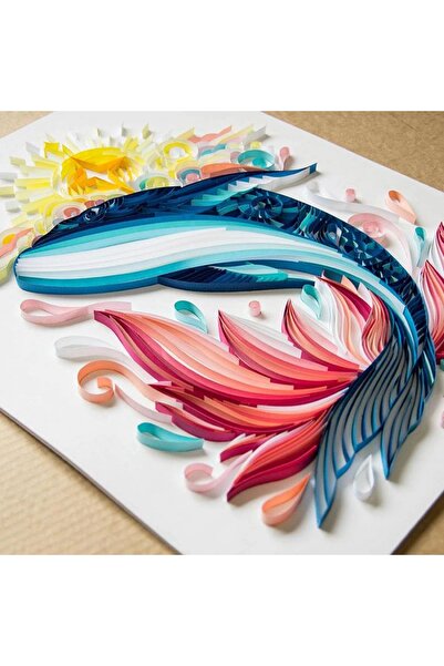 Jet Online Ince Quilling Seti, Kağıt Katlama, Kıvırma Sanatı, Telkari 0,5x50 Cm