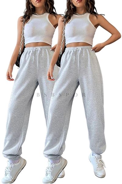 BSBSPOR Καλοκαιρινή Loose Fit 2 Πακέτο Loose Sweatpants Jogger Oversize Loose