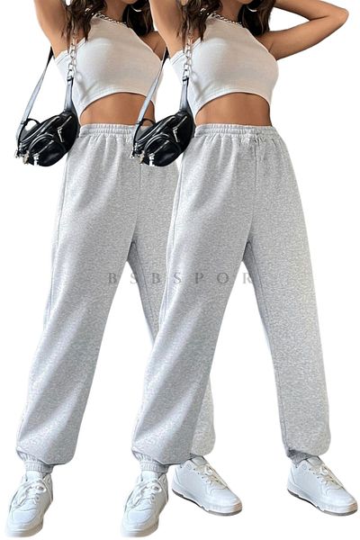 BSBSPOR Καλοκαιρινή Loose Fit 2 Πακέτο Loose Sweatpants Jogger Oversize Loose