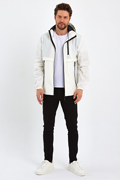 GENIUS STORE Κατάστημα ανδρικό αντιανεμικό και αδιάβροχο αδιάβροχο αθλητικό μπουφάν αδιάβροχο με κουκούλα με 3 τσέπες