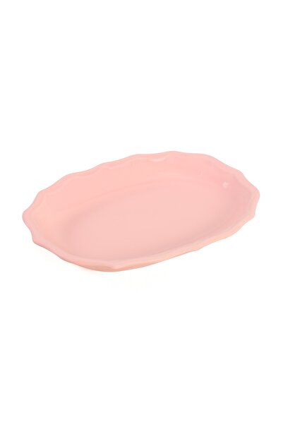 Keramika Romeo Light Pink Boat Plate - 25 Cm, 2 Pieces 551