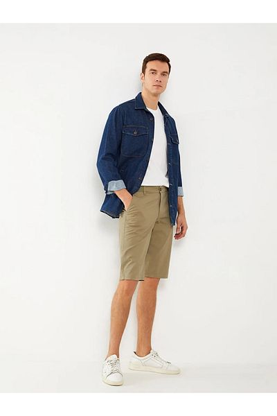 LC Waikiki Comfortable Fit Gabardine Men's Bermuda Shorts