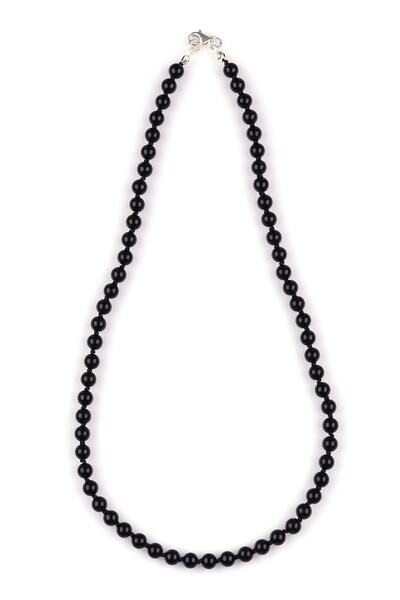 Alibaba Doğaltaş قلادة معقودة من حجر العقيق الزجاجي الطبيعي 6 ملم