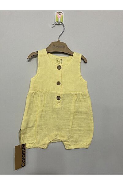 Caramell Муслінний комбінезон для дівчинки
