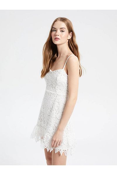 LC Waikiki Γυναικείο φόρεμα με λαιμόκοψη Xsıde Sweetheart Lace Strap