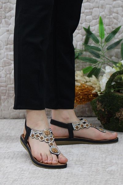 Guja 23y150-76 Sandale de damă Anatomic Comfortable Flexi Stone Flip Flops