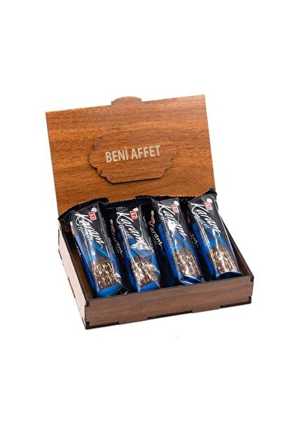 Nostaljik Lezzetler Sevdiklerinize Özel Ahşap Hediye Kutusunda 4 Adet Karam G...