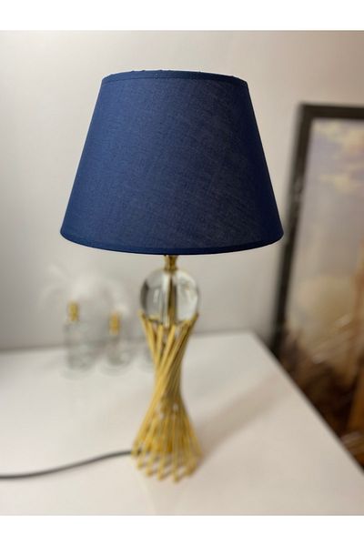 asellus Misbah Twist Lampshade Table Lamp Crystal Glass Gold Plated, Lampshade